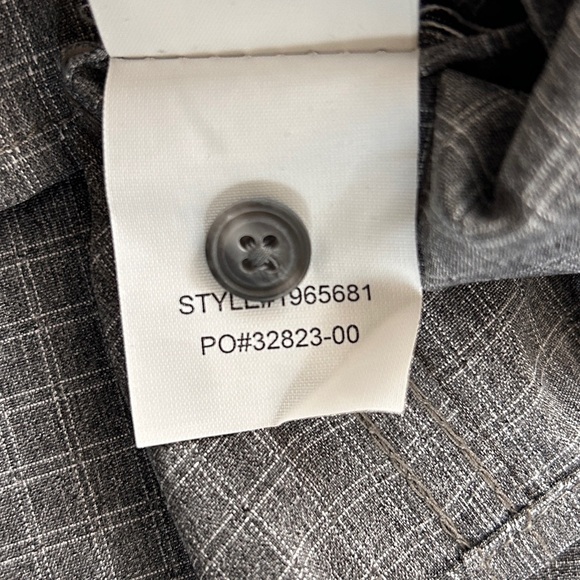 Prana Garvan Long Sleeve Shirt Gray Men's Size XL Outdoor Active # M21212643 - Picture 10 of 12